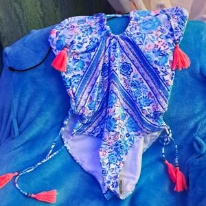 Floral One Piece Bathing Suit